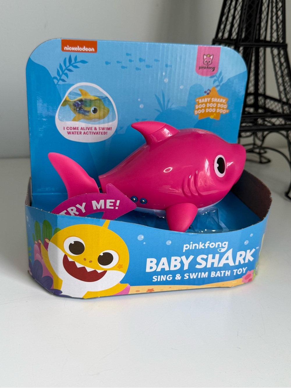 Nickelodeon Pink Baby Shark Sing & Swim Bath Toy